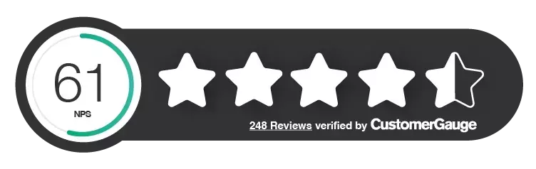 CustomerGauge Reviews score